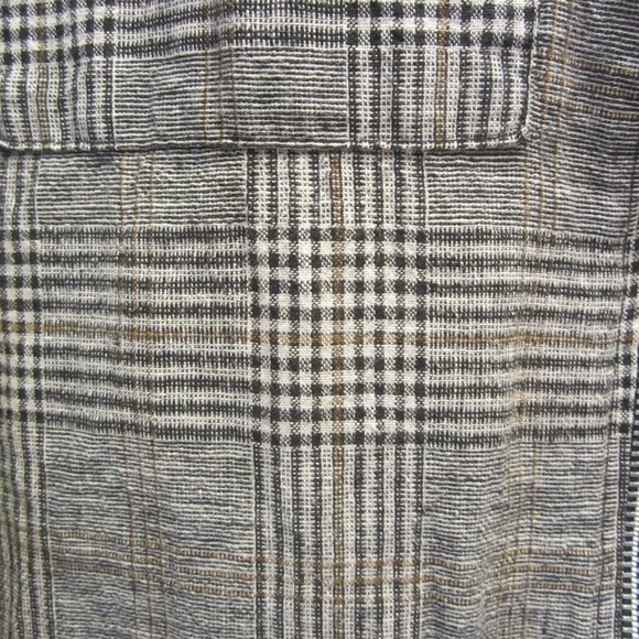 H&M PLAID JACKET SHIRT-ZIP FRONT W/POCKETS PLAID - Picture 3 of 12